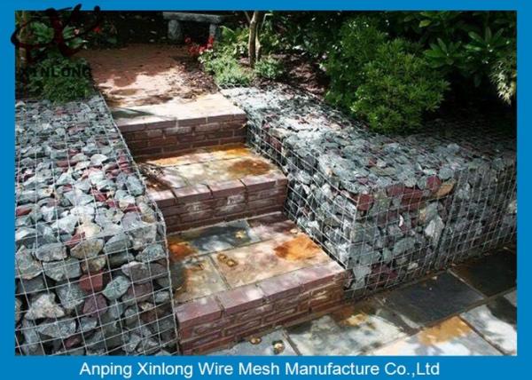4mm 5mm 6mm Gabion Wire Mesh Garden Gabion Baskets Low Carbon Iron Wire Material