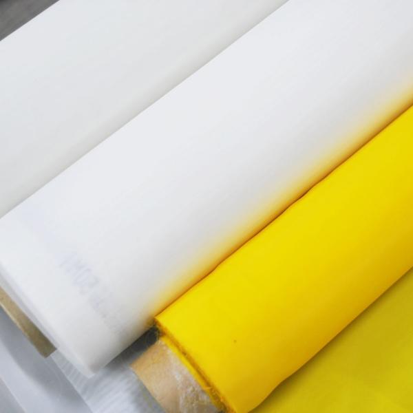 Heat Resistant Polyester Screen Printing Mesh , Plain Woven Polyester Mesh Fabric