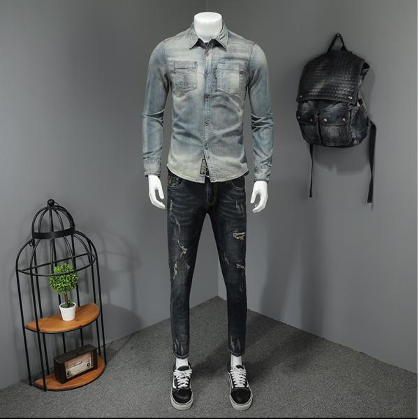 Full Sleeve Length DRESS SHIRTS 2022 Unique Design Spring Fashion Men's Retro Flower Shirt