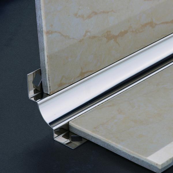 Custom 304 316L Stainless Steel Tile Trim Profiles 6mm 8mm 10mm Height