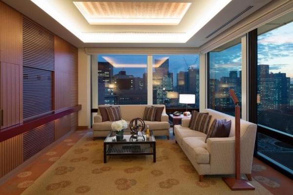 Australia luxury hotel interior design of furniture supplier from China by teak wood bed with upholstered pad and sofa