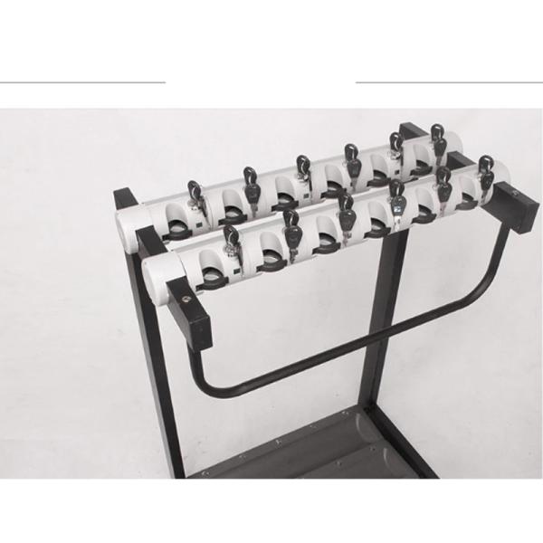 Black Metal Golf Club Push Pull Bike Cart Buggy Trolley Holder Umbrella Stand for Drug Stores