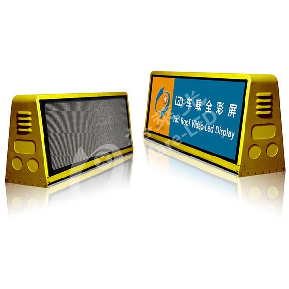 Taxi Top Advertising LED Display with Waterproof Level IP65 Rear and 5mm Pixel Pitch