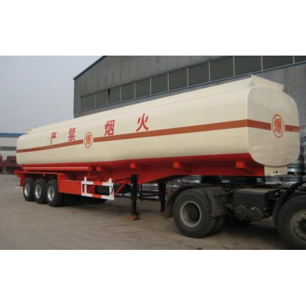 Carbon Steel Insulated Asphalt Tank Trailer , Petroleum Tank Trailers