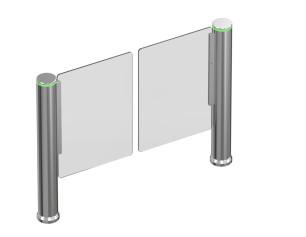 Column Type Slim Speed Gate Turnstile Flap Barrier System