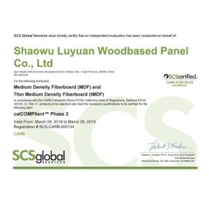 Nanjing Siyan International Ltd. Certifications