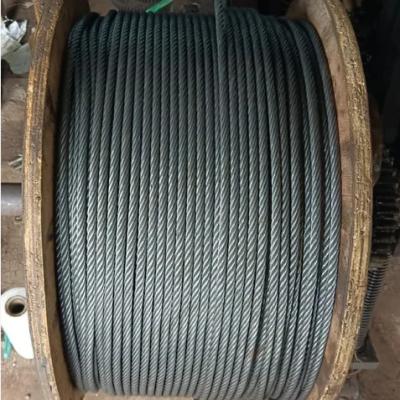 10mm Fiber Core Triple Strand Twisted Galv Wire Rope For Marine Deck Cranes