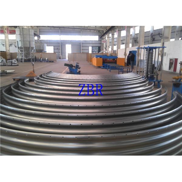 22KW Automatic Steel Plate Granary Silo Forming Machine 120mm Shaft Diameter