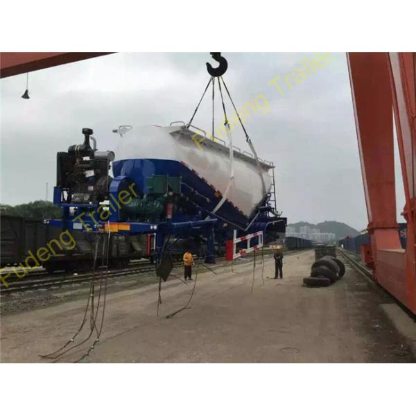 Tri axle tank trailer 60 tons Bulk Cement truck trailer sale V shape
