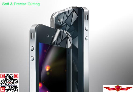 New Diamond Cutting Pattern Screen Protector For Iphone 5 High Definition With Gift Box