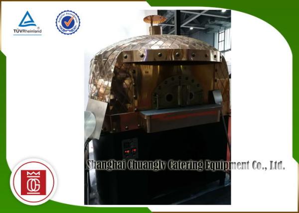 Electric Italy Pizza Oven Copper Plated Napoli Lava Rock for Restaurant