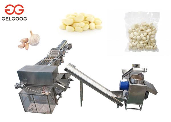 CE certified commercial Garlic Separating Peeling Packaging Production Line Garlic Peeler Machine Project