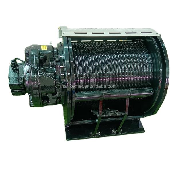 5Tons Ship deck Hydraulic winch lifting Crane with good and Rope type Steel Wire Rope