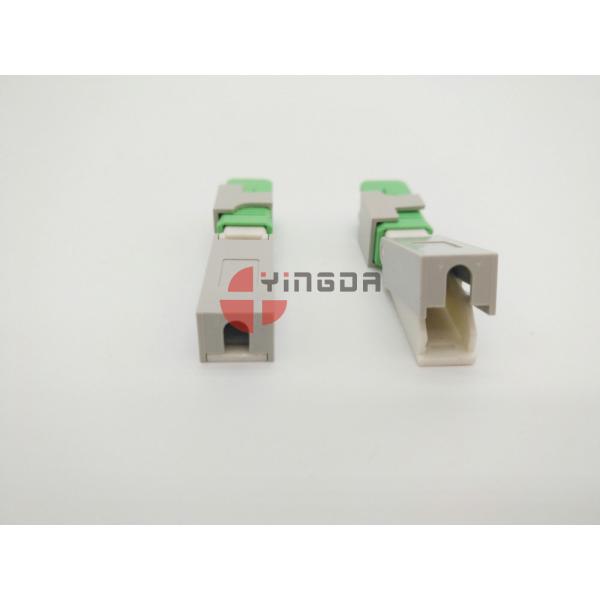 FTTH Fiber Optic SC APC Mechanical Connector Clamshell Pre polished Fiber For Drop Cable