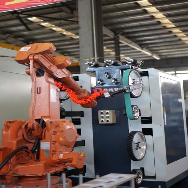Automatic Stainless Steel Angle Valve Surface Finishing Equipment for Grinding and Polishing