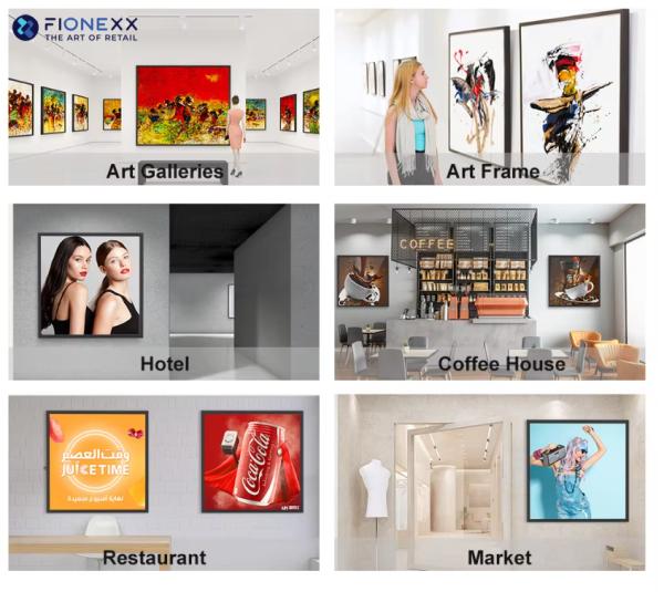 Affichage multimédia numérique de 29,5 pouces avec support de montage murale LCD Panneau murale LCD Vidéo murale flexible Écran LCD transparent Vidéo contrôleur murale