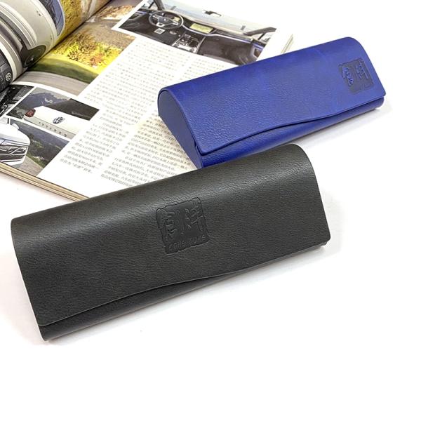 Wholesale branded high quality leather sunglasses case leather sunglasses box soft leather eyeglass bag