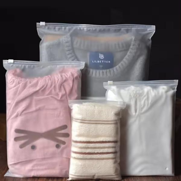 CTCX Ziplock Bags Clothing Packaging Clear Plastic Zipper Bags Packaging With Logo Sacs En Plastique Custom Zip Lock Bags
