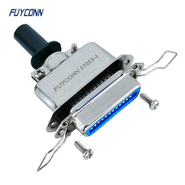 57-60240 Connector 24 Pin Top Cable Entry Female Solder Cup DDK Connector With Metal Hood