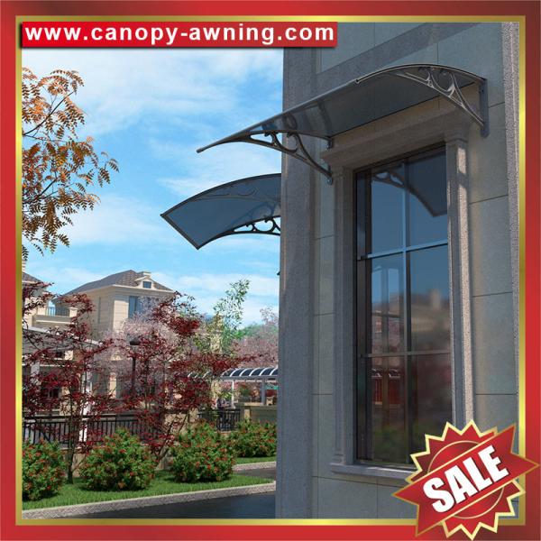 high quality house door window polycarbonate diy canopy awning shelter with aluminum bracket support arm