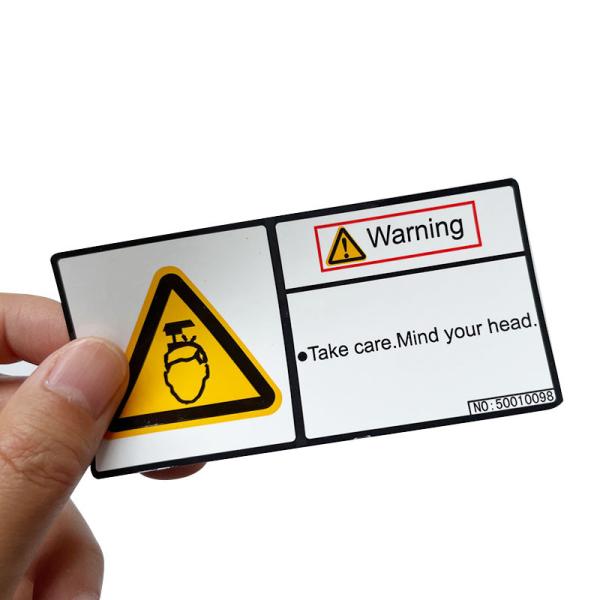 Waterproof Labels Warning Vinyl Packaging Stickers Custom Logo