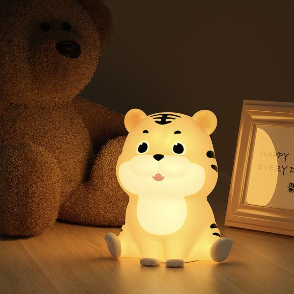 Portátil USB recarregável lindo animal LED luz noturna para bebê crianças crianças pequenas 3500K