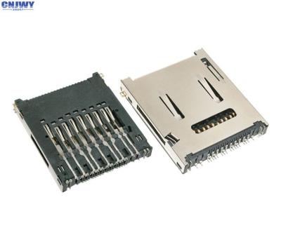 Três em um micro material do contato do cobre da versão do conector de cartão TAI do SD Ho