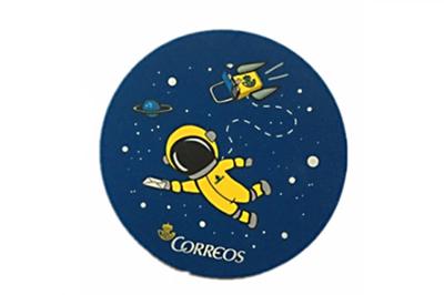 Non Slip Backing Business Promotional Products , Round Plastic Coasters Injection Logos