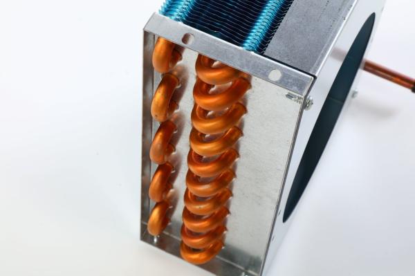 Corrugated Louver Finned Tube Heat Exchanger Air Cooler