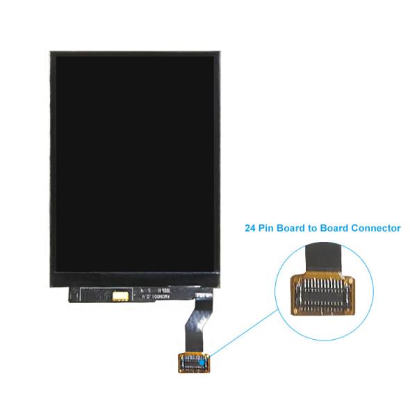 2.58 дюймовый экран с разрешением 240x320, интерфейс MPU 300 Cd/M2 гибкий экран с разрешением Amoled