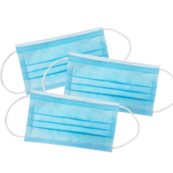 Custom Printed 3 Ply Disposable Masks , COVID-19 Disposable Breathing Mask
