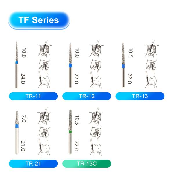 Latch Type Ra Dental Burs Set Diamond CA HP Contra Angle Hand Piece