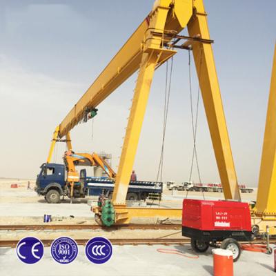 MG Model Double Beam Mobile Rail Mounted Gantry Crane For Steel Factory