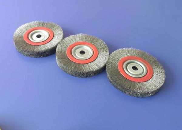 Long Life Crimped Wire Wheel Brush 150 X 16mm Stainless Steel For Removing Rust