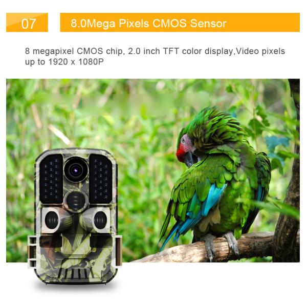 Deer Hunting 24mp Night Vision Camera Wildlife 0.4s Fast Time 20 Meters Trail