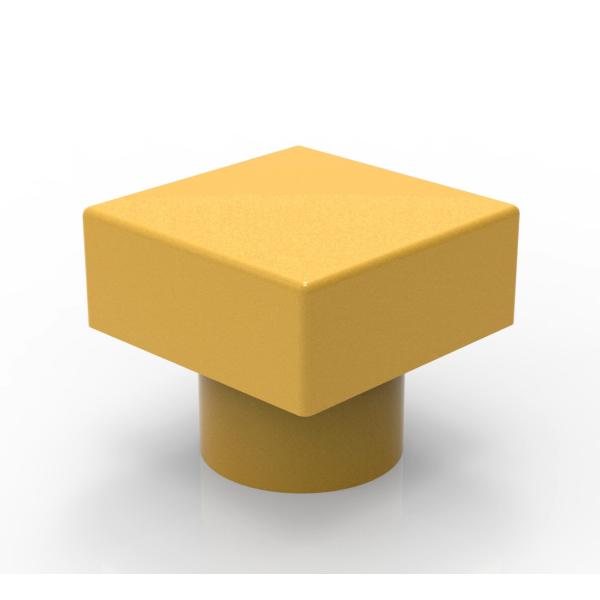 Luxury New Drawing Square Shape Zamac Perfume Cap For 15mm Bottle Neck