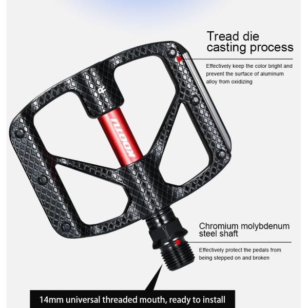 Universal de aluminio del pedal 9/16 de los pedales MTB de la bici de montaña de KOOTU para la bicicleta de Mtb