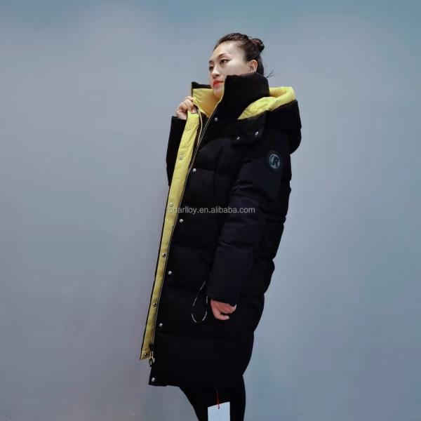 FODARLLOY F23141 Ladies Warm Hooded Cotton-padded Clothes Women Slim Long Winter Jackets Women Coats