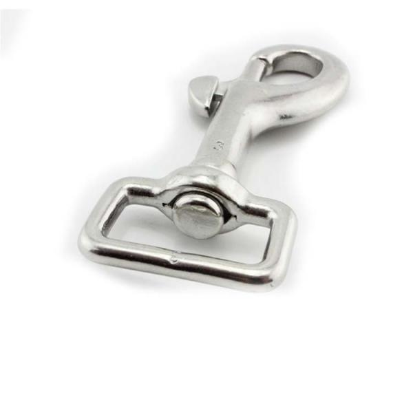 Polished Square Swivel Eye Bolt Snap Hook For Distribution Rigging Hardware