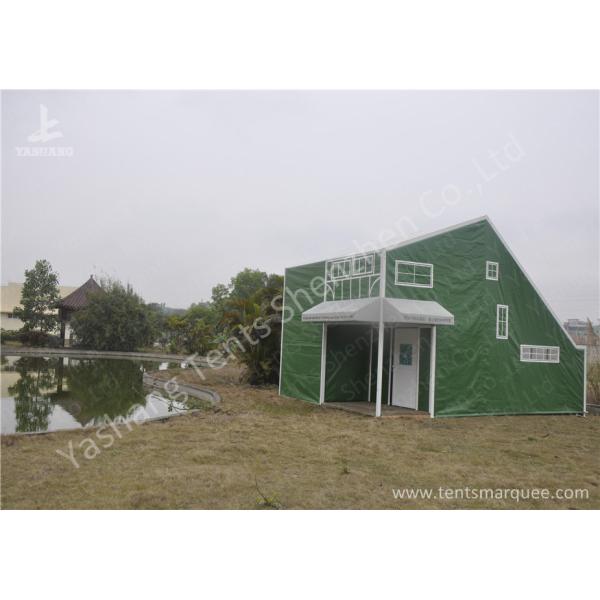 Green Cover UV Resistant PVC Fabric Tent Structure For Coffee Parties