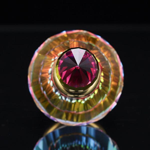 Floral Crystal Perfume Bottle Wedding Gift 82X50X50MM
