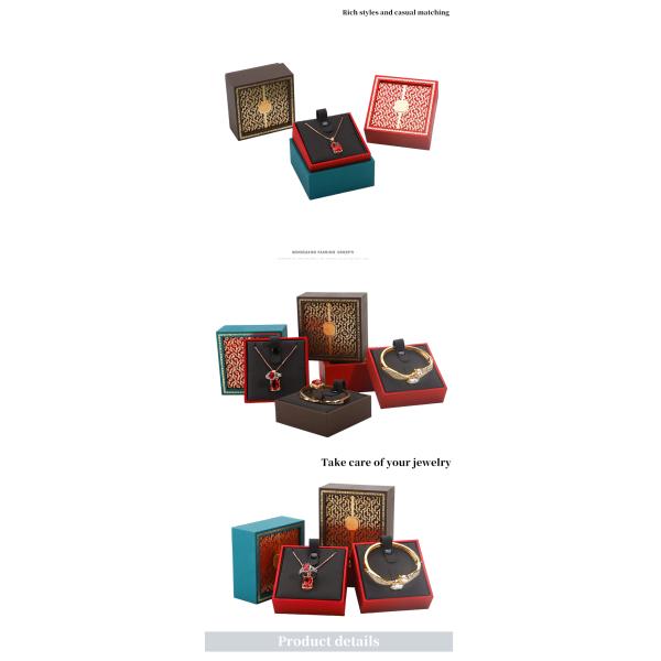 Boîte d'emballage de bijoux personnalisée pour colliers et bracelets