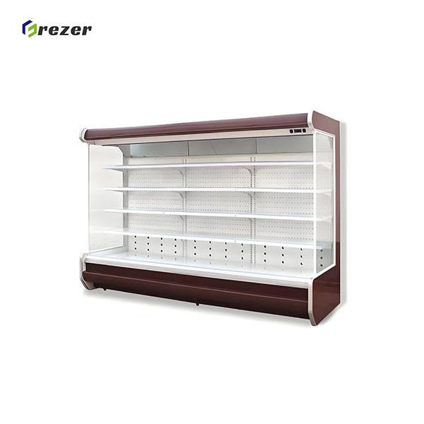 R404A Supermarket Display Freezer Stainless Steel Open Front Freezer Commercial For Fruit