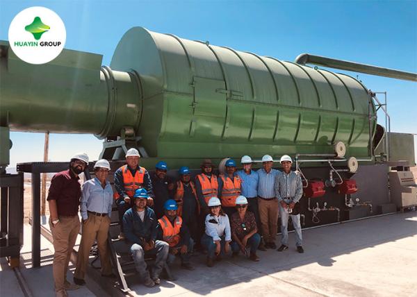 15T Per Day Waste Tire Pyrolysis Plant To Fuel Oil And Diesel Layout Design