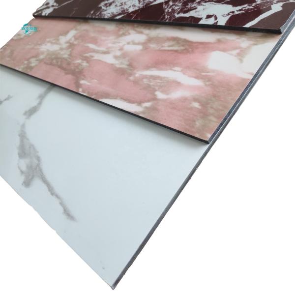 Painel composto de alumínio 2440mm ACP certificado pela TUV para aplicações de grãos de mármore