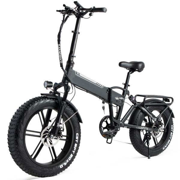Shimano Fat Tire Electric Folding Bike 22mph Max Speed 14.5A