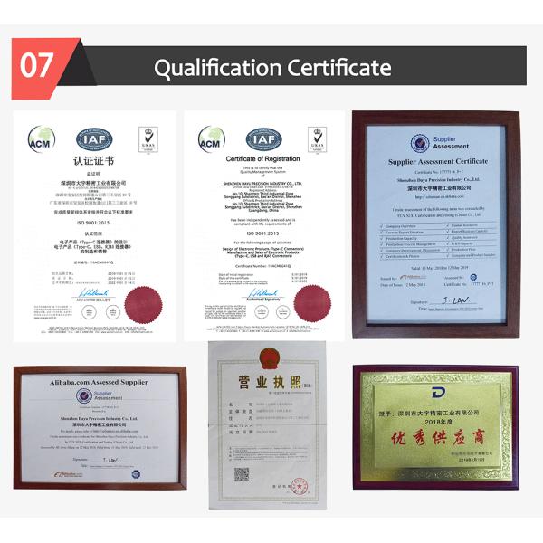 Male 3.1 Usb Type C Connector For Cellphone And Computer Charging