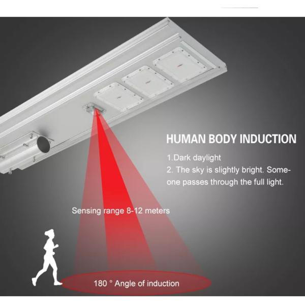 All In One Integrated Solar Street Light 200W 4 Heads 1000x320x50mm
