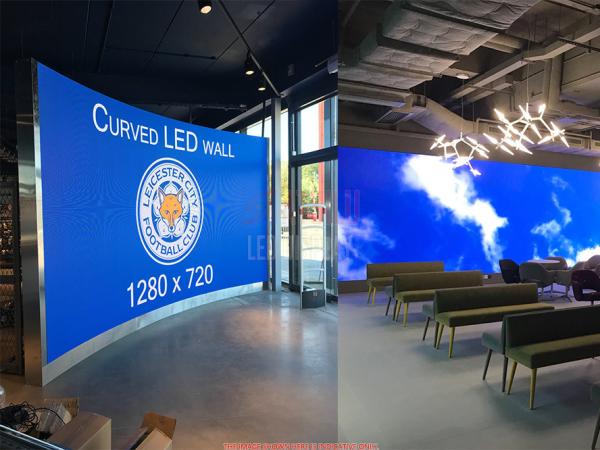 P2mm UHD Curved LED Wall Indoor Quality Soft LED Screen Flexible LED Display Video Wall