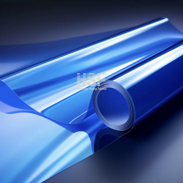 Film de polyester de protection antistatique bleu translucide